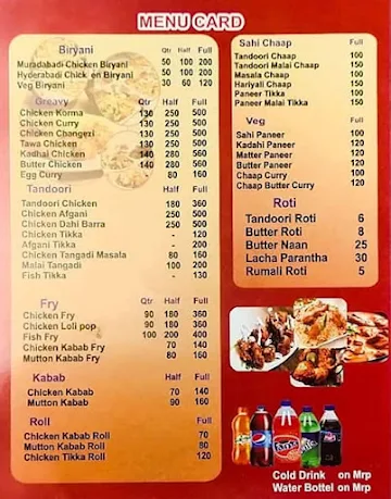 Jumy's Kitchen menu 