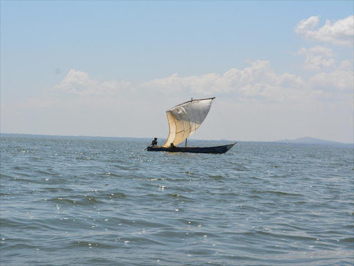 A boat sails on Lake Victoria /GEORGE ACHIA