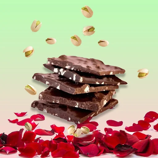 Milk Chocolate With Rose And Pistachio (2 Pcs)