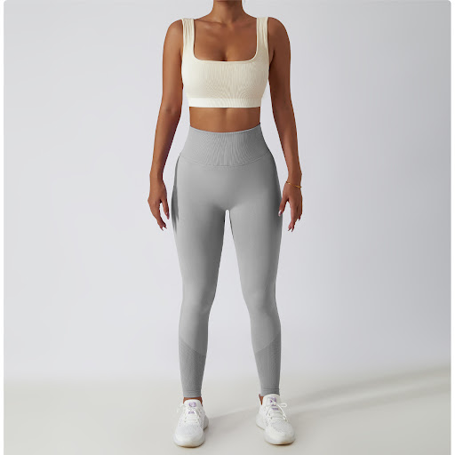 Title 7, Womens Seamless Knitted Yoga Pants, High Waist...