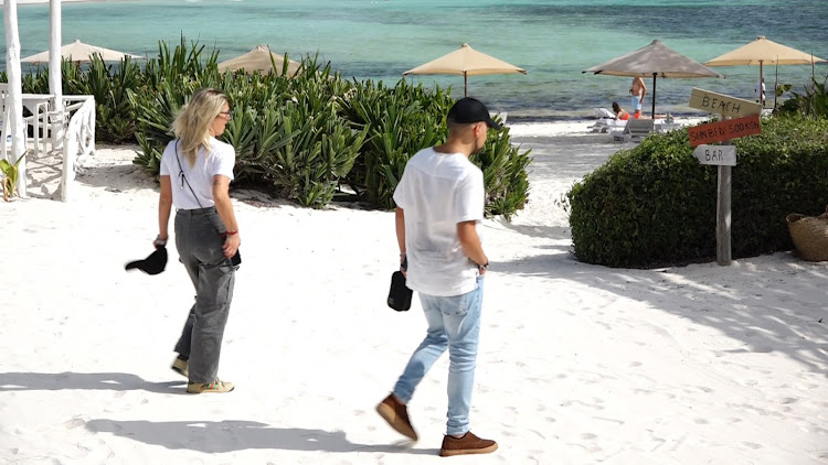 Tourists at Papa Remo Beach resort in Malindi