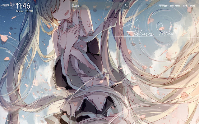 Hatsune Miku Wallpapers NewTab Theme