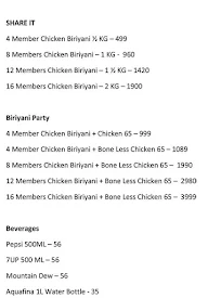 Maamiyar Biriyani menu 7