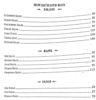 Khana Khazana menu 2