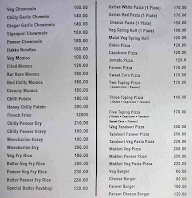 The Om Bakers menu 1