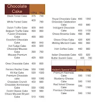 Haden's The Cake Shop menu 1