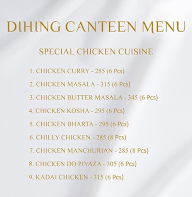 Dibang Canteen menu 1