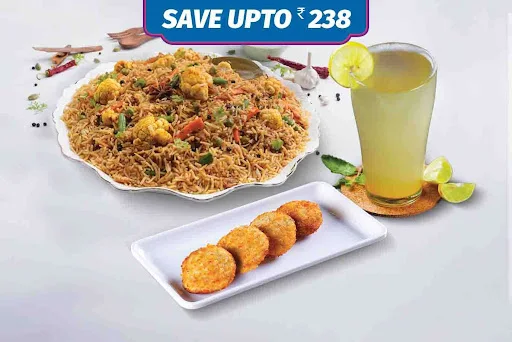 Veg Kilo Biryani + Kebab Meal + Beverage Meal