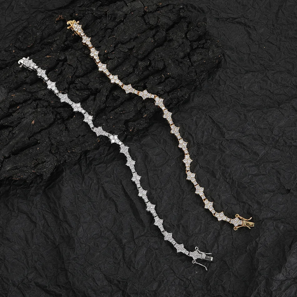 Nova pulseira de tênis europeia e americana, um acessório feminino deslumbrante. Adicione brilho e sofisticação ao seu visual e desfrute da elegância.