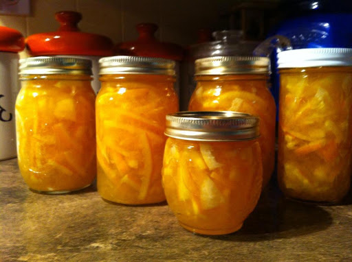 Orange marmalade. I like to heat it up before putting it on buttered biscuits or pancakes.