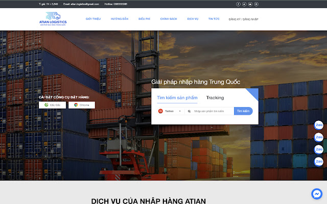 Extension Atian Logistics chrome extension