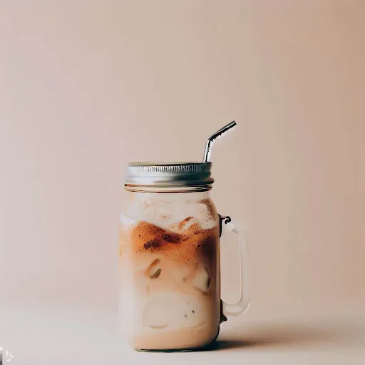 Cinnamon Cold Tea Latte [450 Ml, 1 Mason Jar]
