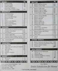 Dorabjee & Sons menu 2