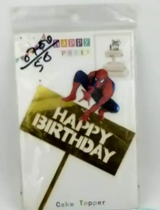 Happy Birthday Spiderman Theme Topper