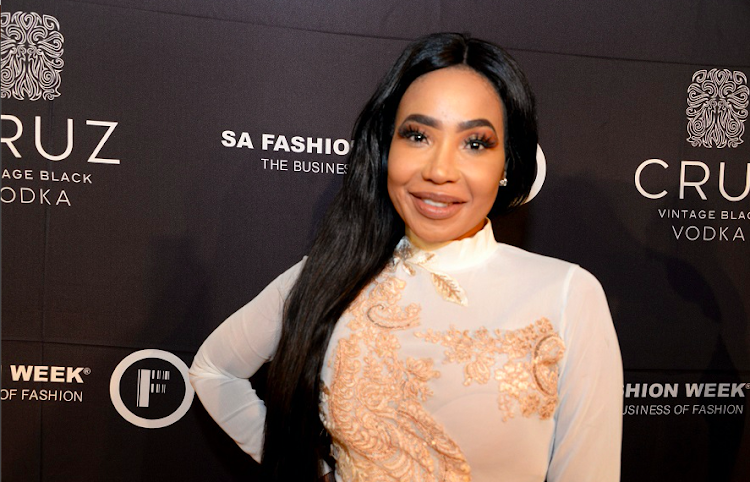 Mshoza during the Official SA Fashion Week Opening Party in association with Cruz Vodka at The Mark on October 22 2018 in Sandton.