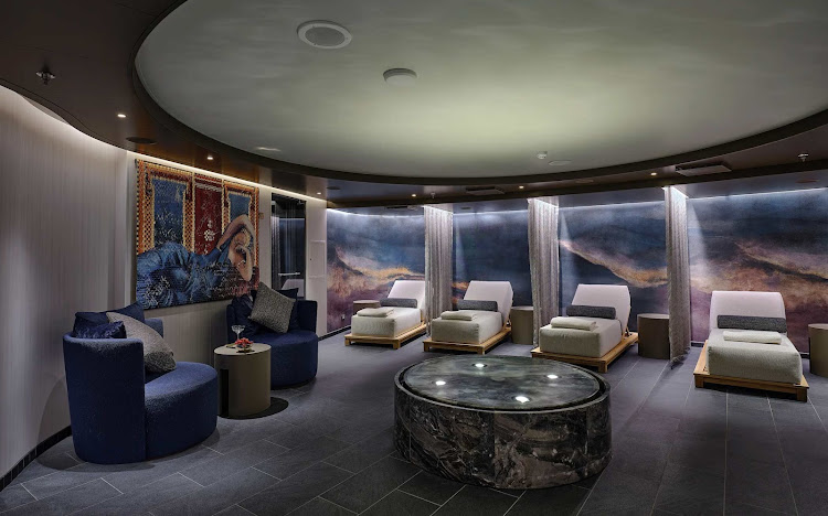 The luxurious spa aboard Silver Dawn. 