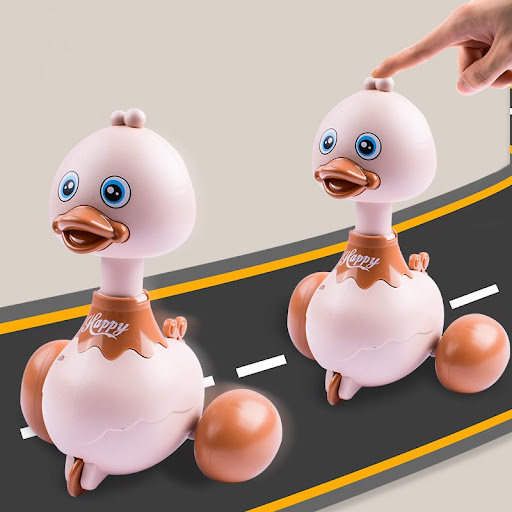 Title 1, Press and Shake Duck Motorcycle Toy. Fun for ki...