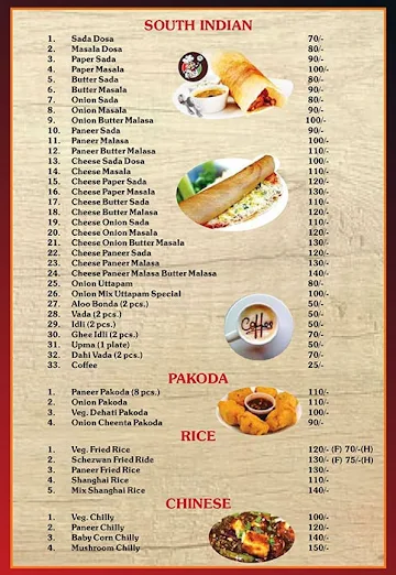 Madras Cafe menu 