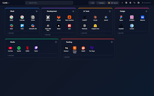 LinkBoard Pro - Bookmark Dashboard & New Tab screenshot 4