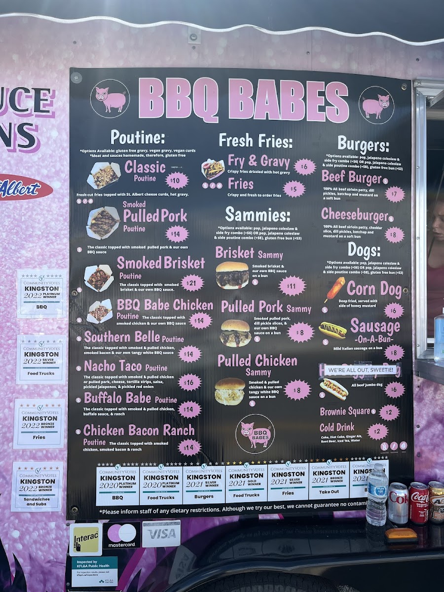 BBQ BABES gluten-free menu