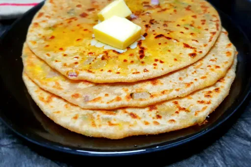 1 Aloo Paratha With 1 Paneer Paratha