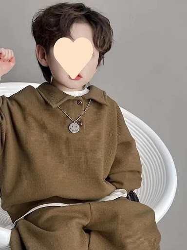 Title 9, Boys Simple Waffle Top Pants Suit Everyday Com...