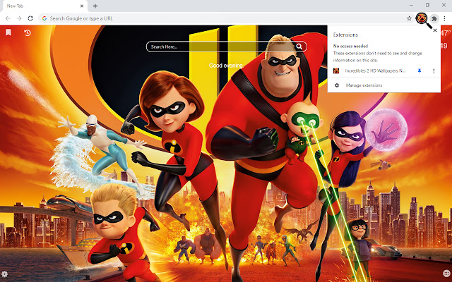 Incredibles 2 HD Wallpapers New Tab