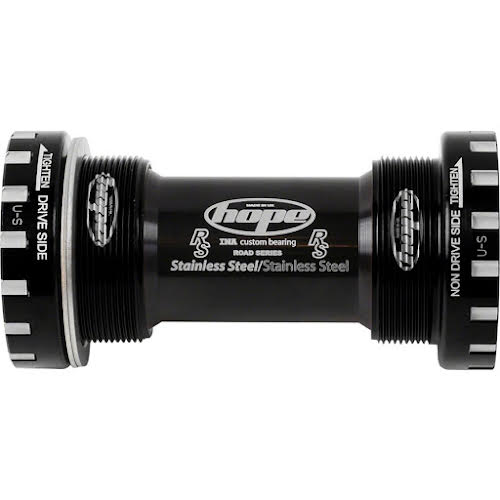 Hope BSA Threaded Bottom Bracket - 68mm Road, 24mm Spindle, Stainless, Black