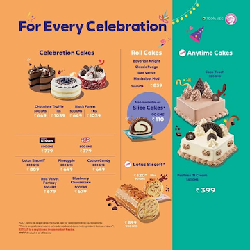 Baskin Robbins menu 