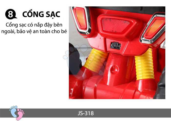 Xe điện 4 bánh cho bé JS-318 (Cỡ lớn)