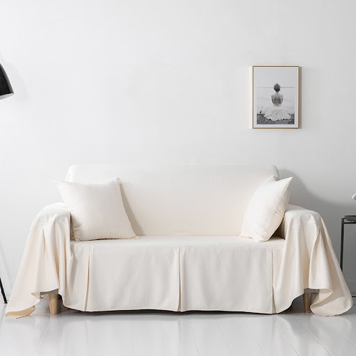Title 4, Simple solid color full cover thick sofa towel,...