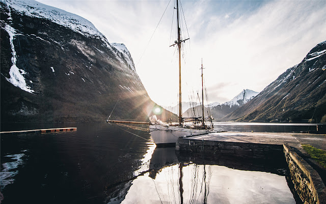 The Norwegian Fjords Thema en nieuw tabblad