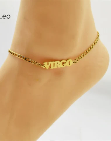 Bracelet de cheville en acier titan - 1