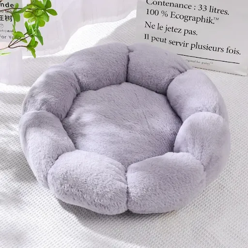 Dog Plush Flower Shape Cat Pet Kennel Dog Kennel Cat Kennel Dog Bed Dog Mat Pet Daily Necessities