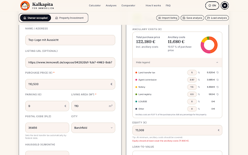 Kalkapita Import screenshot 3