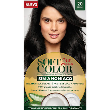 Tinte Wella Soft Color Negro N° 20 Sin Amoniaco x 1 und  