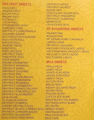 Gaurav Sweets And Namkeen menu 2