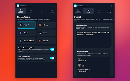 Vivies Summarizer screenshot 1