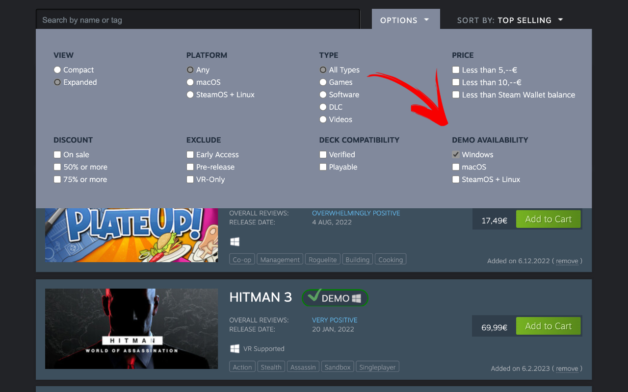 demos in my Steam wishlist Preview image 3