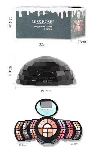Title 1, 108 Color Shimmer Eyeshadow Repair Cosmetic Cas...
