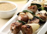 Steak and Potato Kebabs with Creamy Cilantro Sauce was pinched from <a href="http://www.delish.com/recipefinder/steak-potato-kebabs-creamy-cilantro-sauce-recipe-6873" target="_blank">www.delish.com.</a>