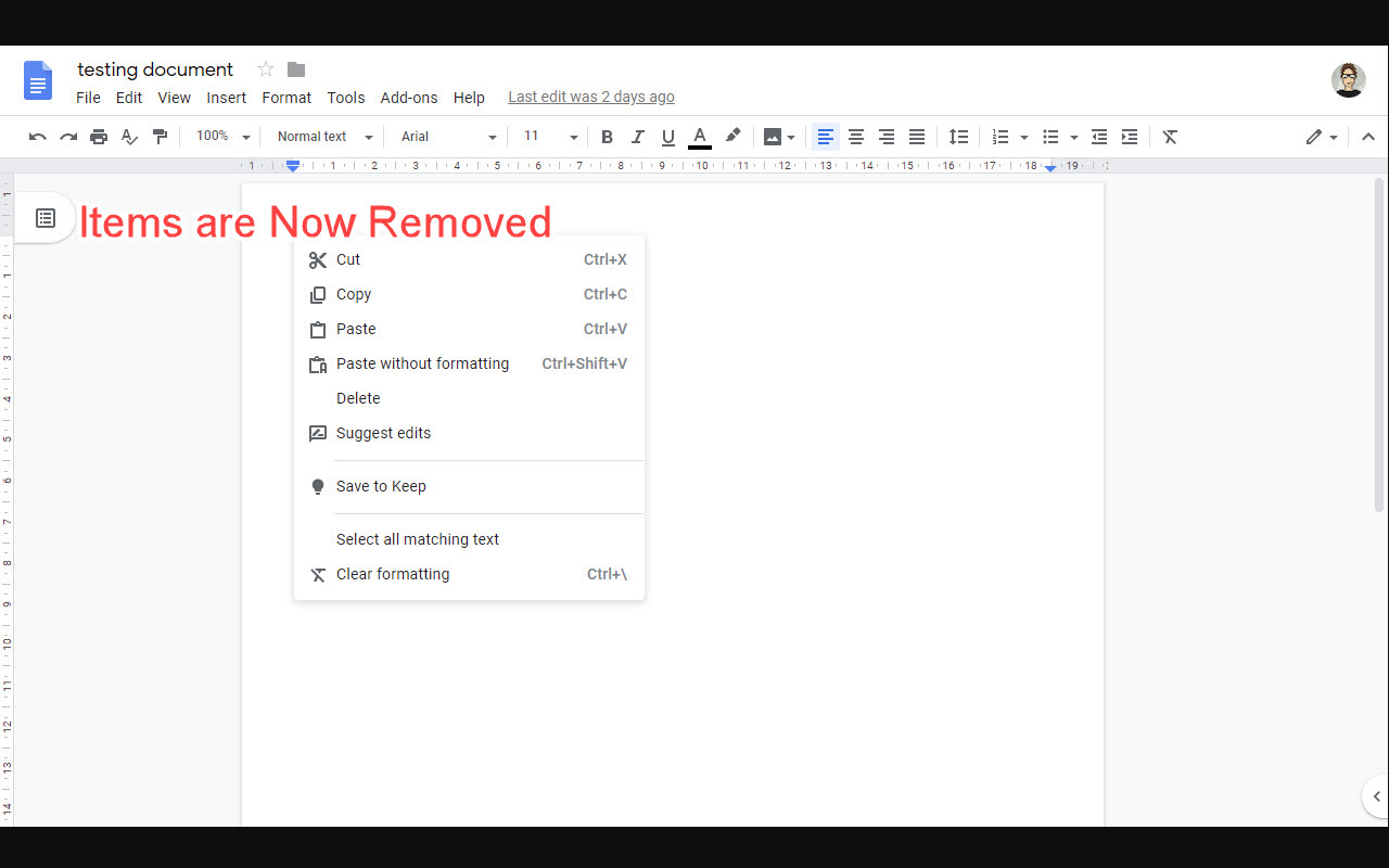 Hide Google Drive features Preview image 1