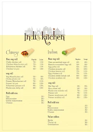 INDI's Kitchen menu 1