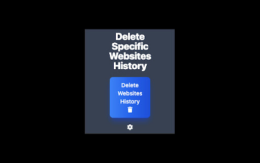 Delete Specific Websites History