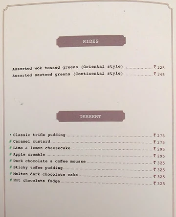 Delhi Club House menu 