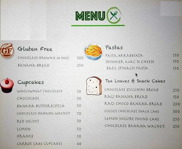 Onesto menu 