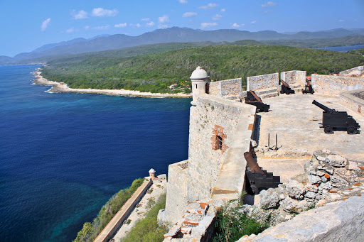 The Castillo de San Pedro de la Roca was built to protect the port of Santiago de Cuba. 