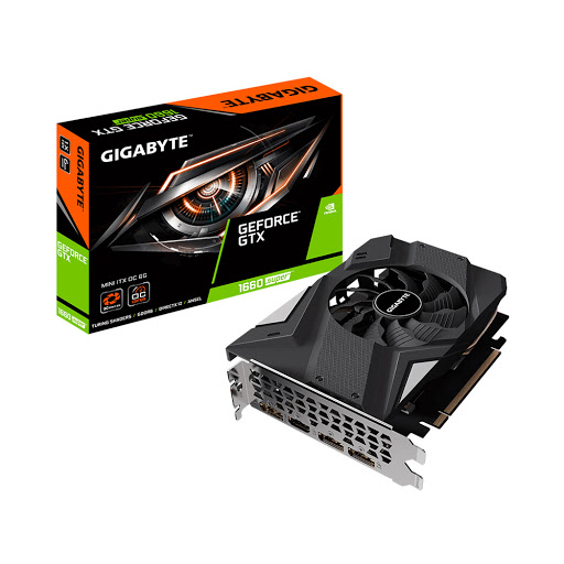 Card màn hình GIGABYTE GeForce GTX 1660 Super Mini ITX OC 6G 6GB GDDR6 (GV-N166SIXOC-6GD)