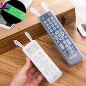 Vỏ Bọc Điều Khiển Tv Từ Xa Bằng Silicon Trong Suốt Dạ Quang Chống Bụi Chống Nước Hình Tai Thỏ Dễ Thương