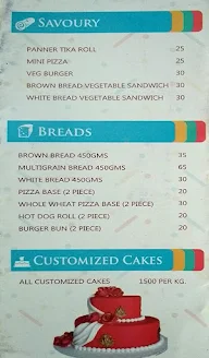 O Cakes menu 3